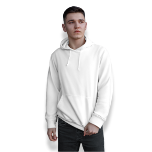 Men White Hoodie
