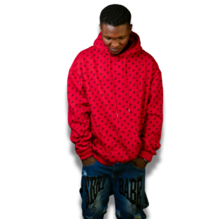 Men Red Hoodie